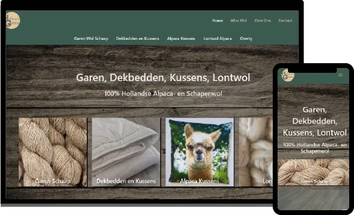 Portfolio webdesign HollandsGaren website laten maken Drenthe