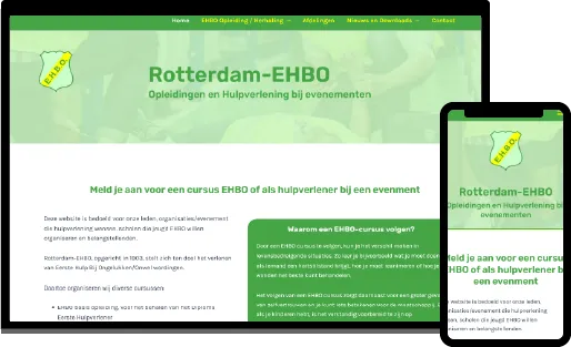 Website Rotterdam EHBO webdesign website laten maken