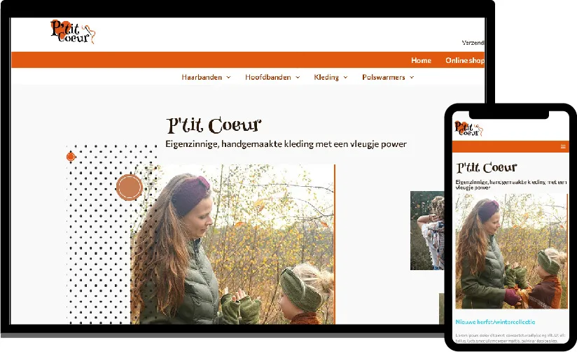 Portfolio website Ptit Coeur